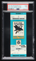 1991 San Jose Sharks First Home Game Ticket (PSA 9) at PristineAuction.com