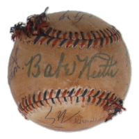 The Sandlot | Replica Baseball Cast-Signed by (7) with Marty York, Chauncey Leopardi, Tom Guiy (JSA) at PristineAuction.com