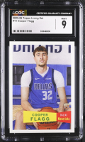 Cooper Flagg 2025-26 Topps Living Set #11 RC (CGC 9) at PristineAuction.com