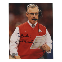Jim Tressell Signed Ohio State Buckeyes 8x10 Photo Inscribed "Go Bucks!" (Beckett) at PristineAuction.com