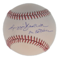 Reggie Jackson Signed OML Baseball Inscribed "Mr. October" (JSA) at PristineAuction.com