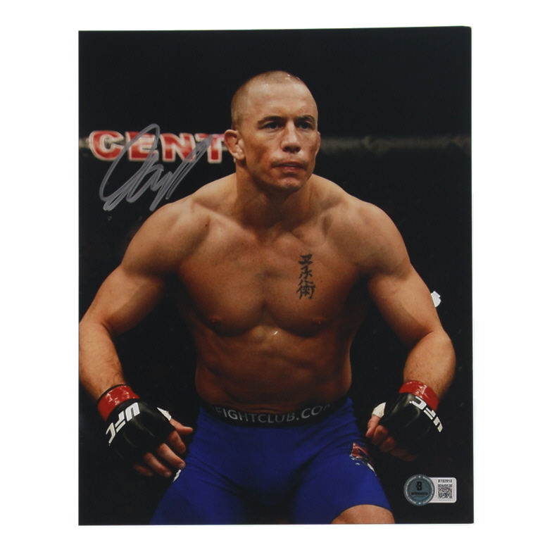 Georges St-Pierre Signed UFC 8x10 Photo (Beckett) at PristineAuction.com Georges St-Pierre Signed UFC 8x10 Photo (Beckett) at PristineAuction.com