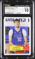 Cooper Flagg 2025-26 Topps Living Set #11 RC (CGC 10) at PristineAuction.com
