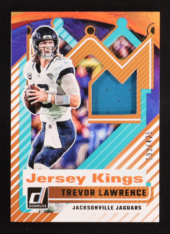 Trevor Lawrence 2025 Panini Donruss Jersey Kings #JK-TLE #193/425 at PristineAuction.com Trevor Lawrence 2025 Panini Donruss Jersey Kings #JK-TLE #193/425 at PristineAuction.com