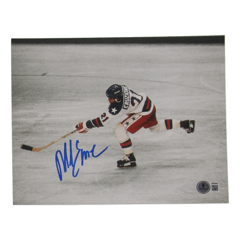 Mike Eruzione Signed Team USA 8x10 Photo (Beckett) at PristineAuction.com Mike Eruzione Signed Team USA 8x10 Photo (Beckett) at PristineAuction.com