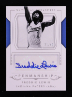 Freddie Lewis 2017-18 Panini National Treasures Penmanship Autographs #17 #31/49 at PristineAuction.com