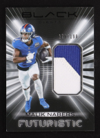 Malik Nabers 2025 Panini Black Futuristic Jerseys #FUT-MNS #176/199 at PristineAuction.com