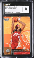 LeBron James 2009-10 Upper Deck #28 (CGC 9) at PristineAuction.com