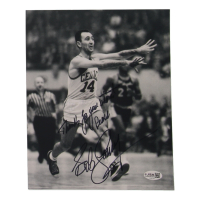 Bob Cousy Signed Celtics 8x10 Photo Inscribed "Thanks For Your Interest, Peace" (JSA) at PristineAuction.com