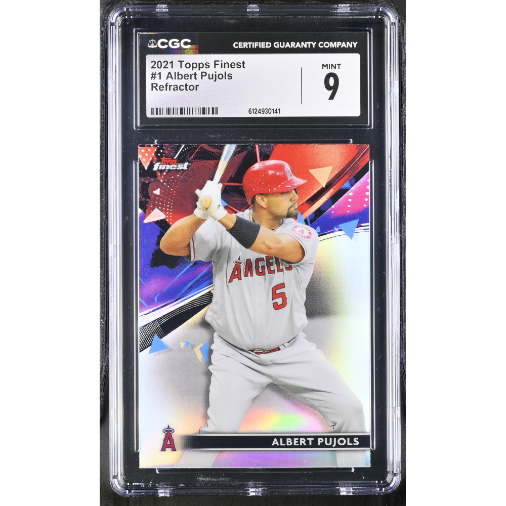 Albert Pujols 2021 Finest Refractors #1 (CGC 9) at PristineAuction.com