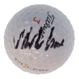 Viktor Hovland Signed The Players Championship Logo Golf Ball (PSA) at PristineAuction.com Viktor Hovland Signed The Players Championship Logo Golf Ball (PSA) at PristineAuction.com