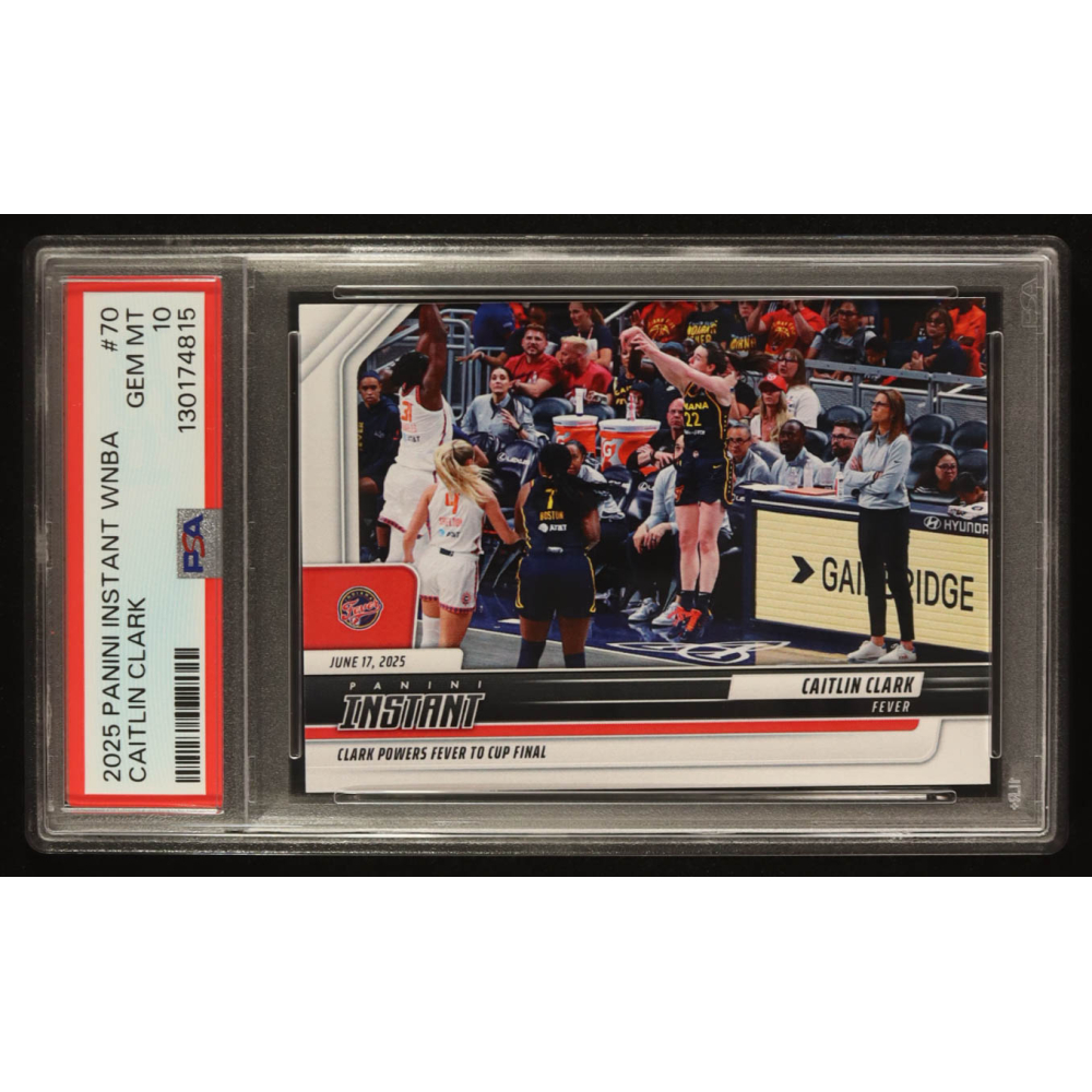 Caitlin Clark 2025-26 Panini Instant WNBA #70 (PSA 10) at PristineAuction.com