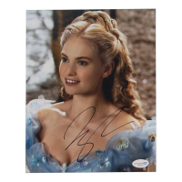 Lily James Signed "Cinderella" 8x10 Photo (ACOA) at PristineAuction.com