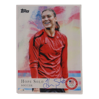 Hope Solo Signed Team USA 10.5x14.5 Topps Poster (JSA) at PristineAuction.com