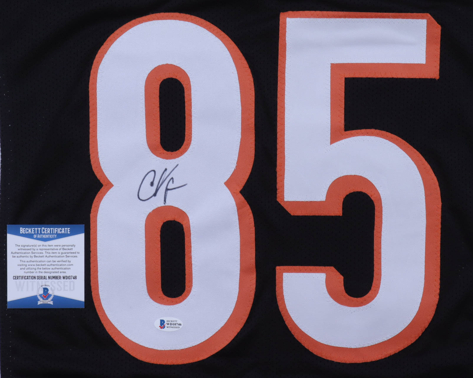 Chad "Ochocinco" Johnson Signed Jersey (Beckett) at PristineAuction.com Chad "Ochocinco" Johnson Signed Jersey (Beckett) at PristineAuction.com