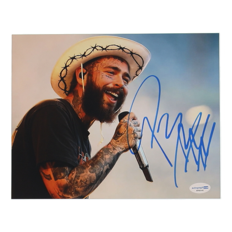 Post Malone Signed 8x10 Photo (ACOA) at PristineAuction.com Post Malone Signed 8x10 Photo (ACOA) at PristineAuction.com