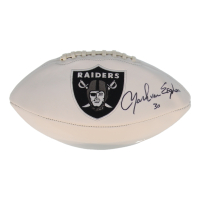 Mark van Eeghen Signed Raiders Logo Football (Beckett) at PristineAuction.com