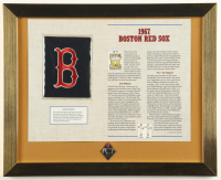 1967 Boston Red Sox Custom Framed Commemorative Patch Display With Red Sox Fenway Park Pin at PristineAuction.com