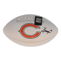 Kyle Monangai Signed Bears Logo Football (JSA) at PristineAuction.com