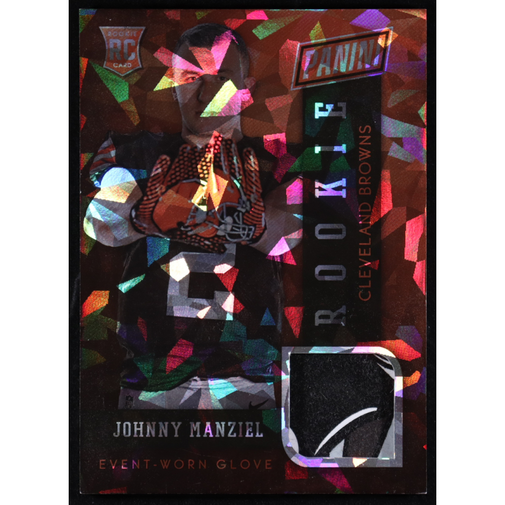 Johnny Manziel 2014 Panini National Convention Rookie Materials Cracked Ice #19 RC at PristineAuction.com