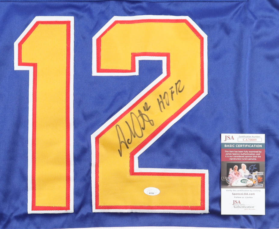 Adam Oates Signed Jersey Inscribed "HOF 12" (JSA) at PristineAuction.com Adam Oates Signed Jersey Inscribed "HOF 12" (JSA) at PristineAuction.com
