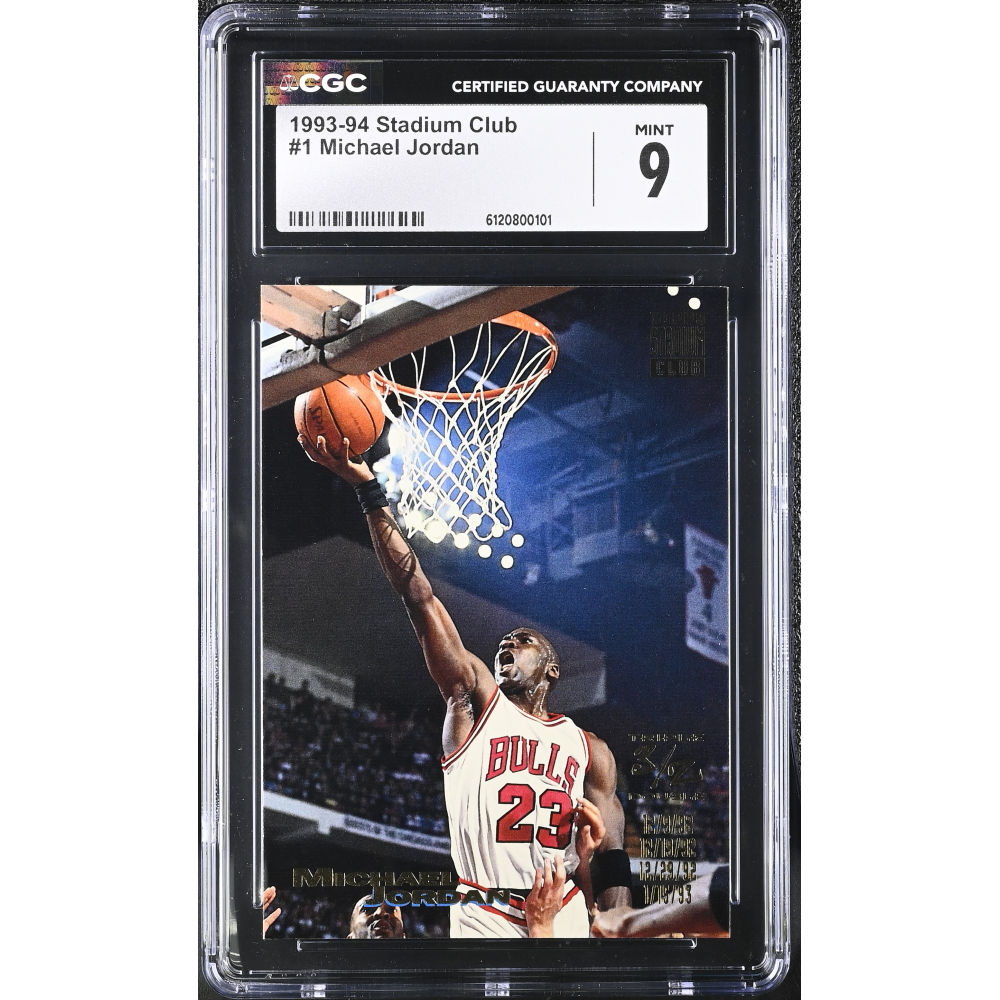 Michael Jordan 1993-94 Stadium Club #1 TD (CGC 9) at PristineAuction.com