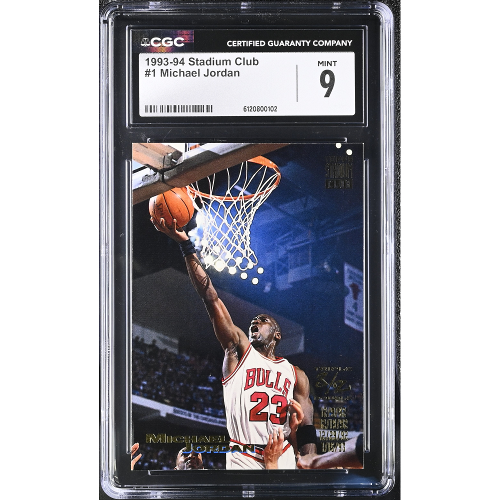 Michael Jordan 1993-94 Stadium Club #1 TD (CGC 9) at PristineAuction.com