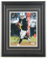 Derek Carr Signed Raiders Custom Framed Photo (PSA) at PristineAuction.com