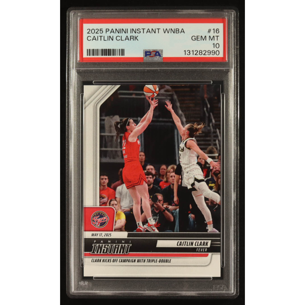 Caitlin Clark 2025-26 Panini Instant WNBA #16 (PSA 10) at PristineAuction.com
