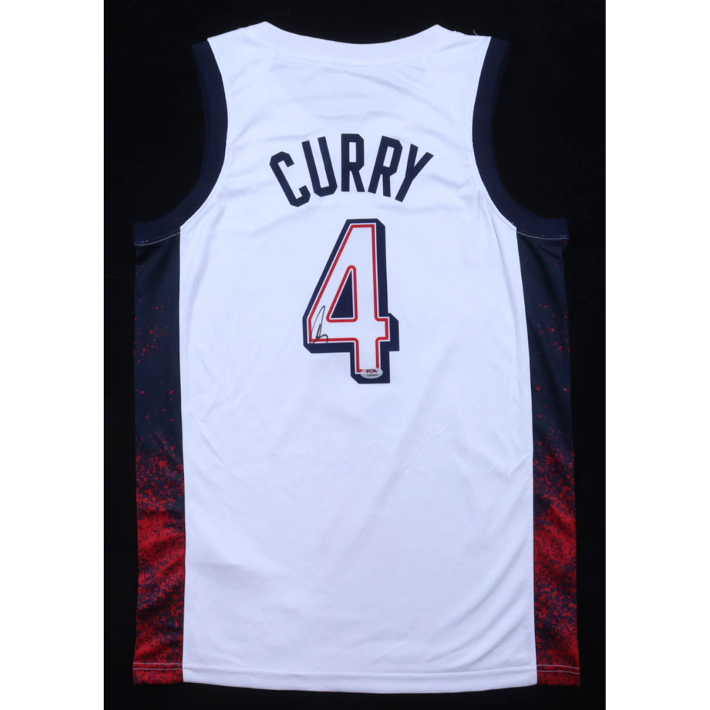 Stephen Curry Signed Team USA Nike Authentic Jersey (PSA) at PristineAuction.com
