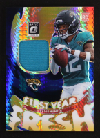 Travis Hunter 2025 Panini Donruss Optic First Year Fresh Blue Hyper #FYFBH-THR RC at PristineAuction.com