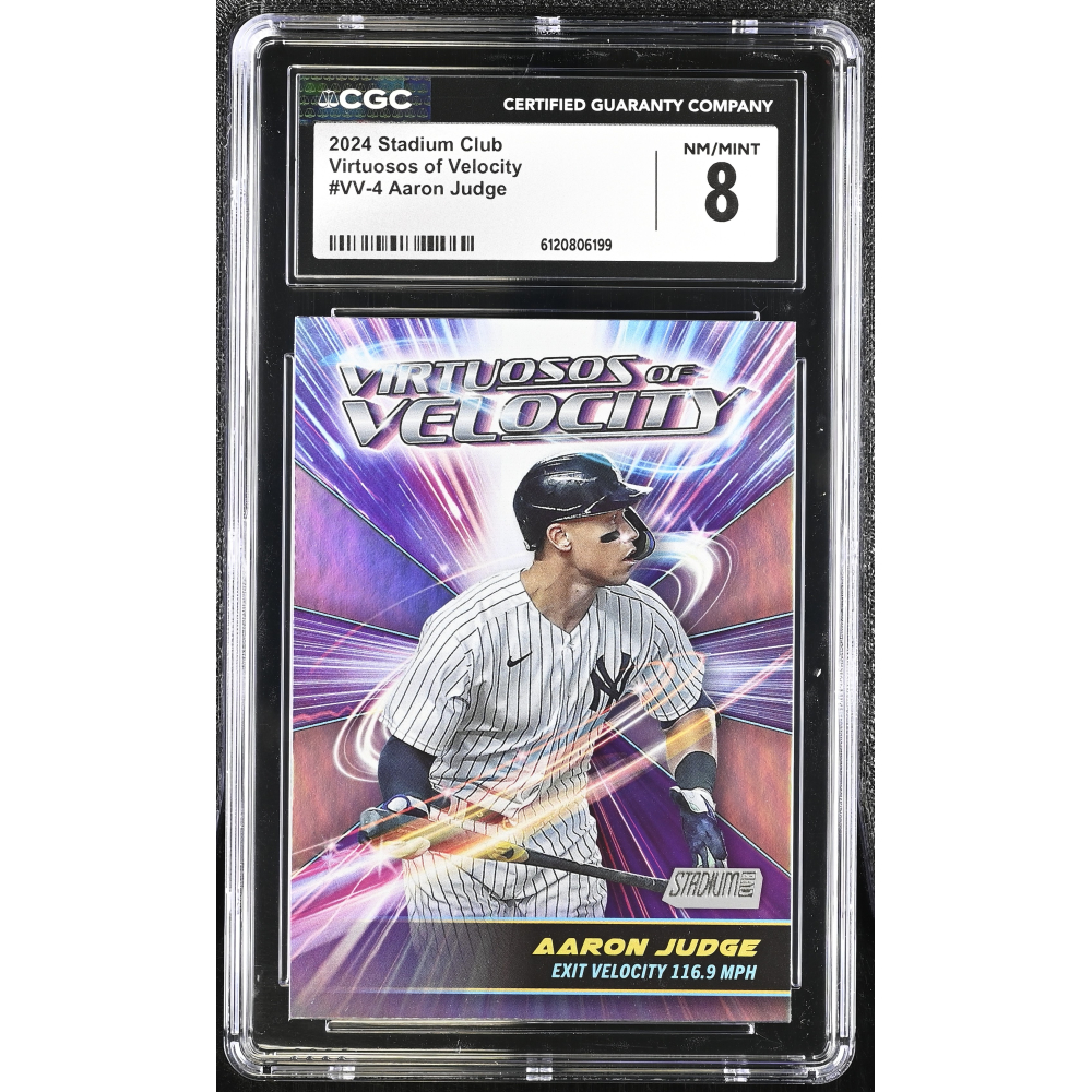 Aaron Judge 2024 Stadium Club Virtuosos Of Velocity #VV-4 (CGC 8) at PristineAuction.com