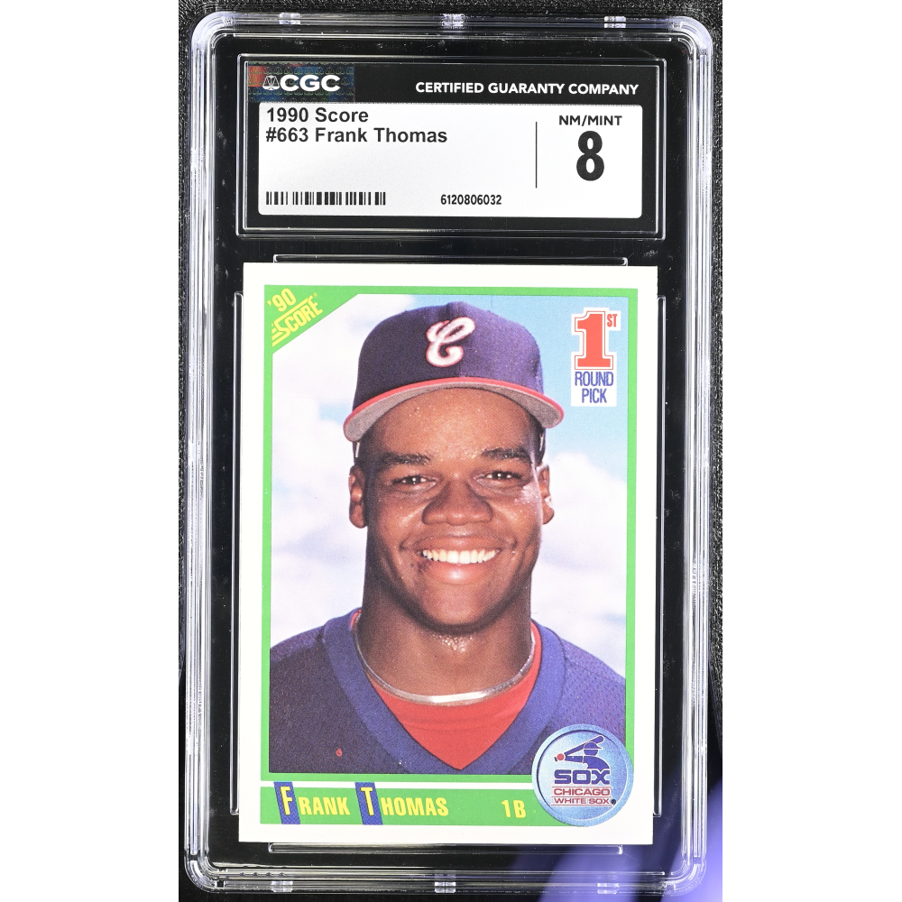 Frank Thomas 1990 Score #663 RC (CGC 8) at PristineAuction.com