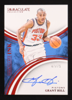 Grant Hill 2024-25 Panini Immaculate Collection Immaculate Ink Red #INK-GHL #47/75 at PristineAuction.com
