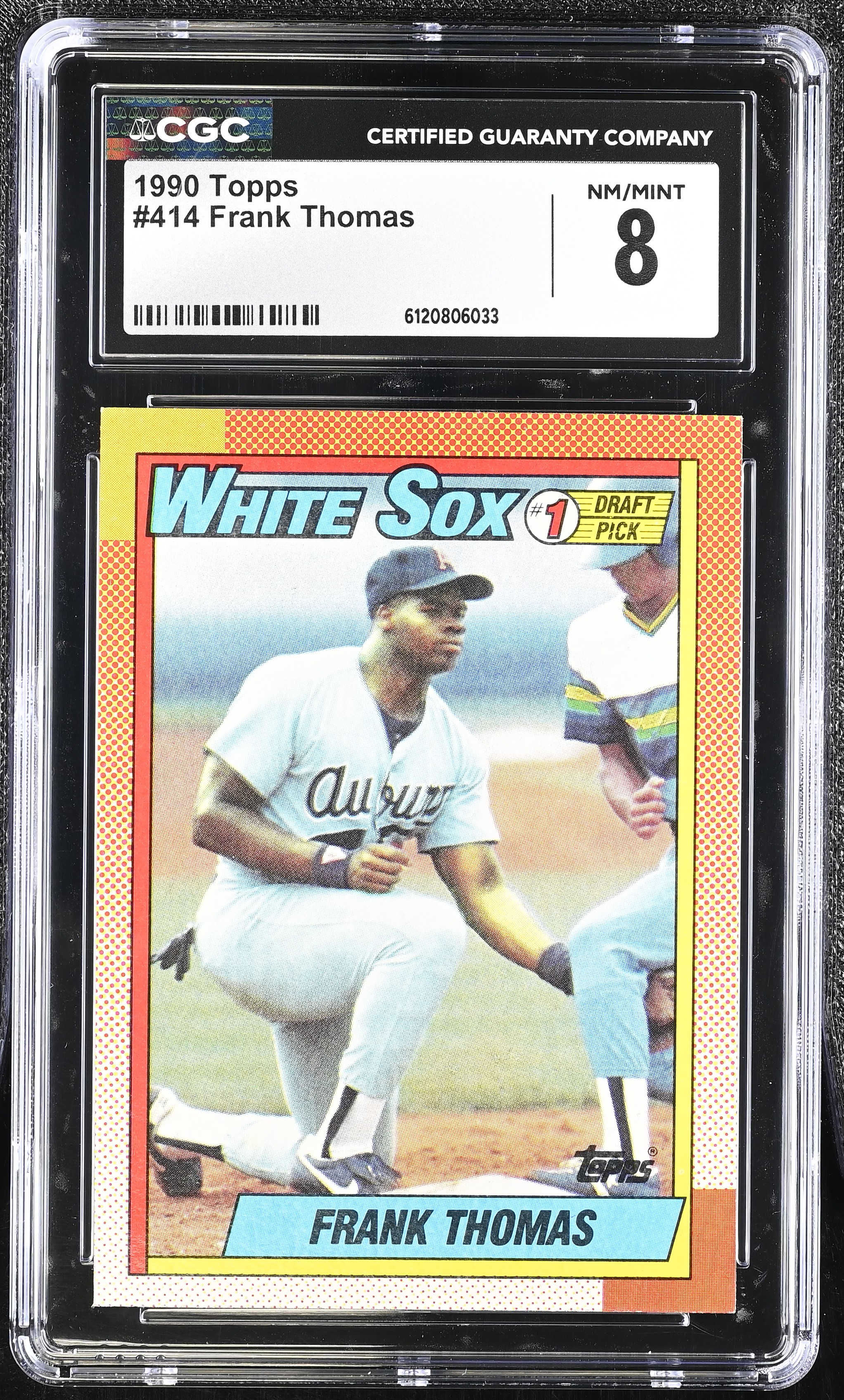 Frank Thomas 1990 Topps #414 (CGC 8) at PristineAuction.com Frank Thomas 1990 Topps #414 (CGC 8) at PristineAuction.com