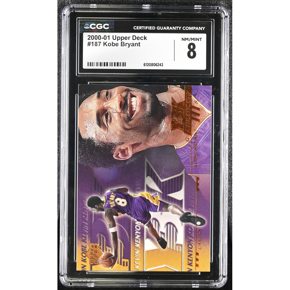 Kobe Bryant 2000-01 Upper Deck #187 (CGC 8) at PristineAuction.com