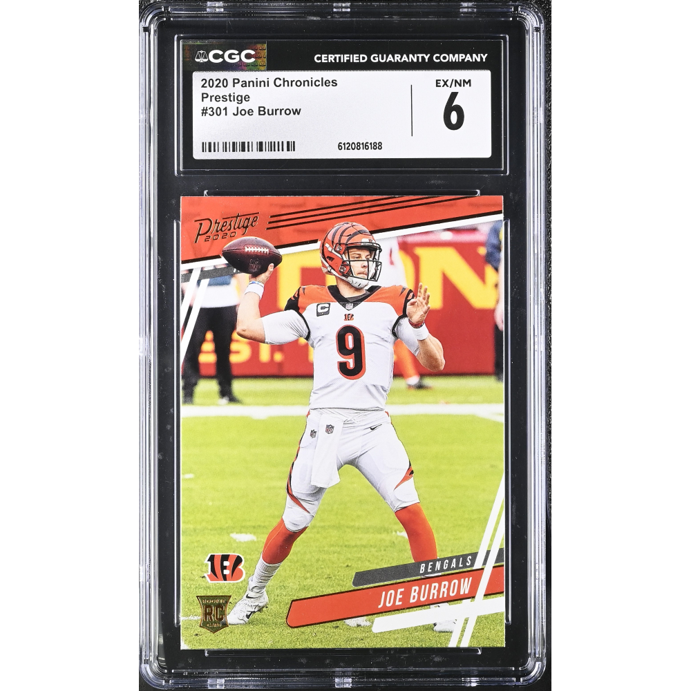 Joe Burrow 2020 Panini Chronicles Prestige #301 (CGC 6) at PristineAuction.com