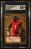 Ahmad Gardner 2022 Wild Card Matte Gold Autograph Red Foil #MBA #9/10 (SGC 10) at PristineAuction.com