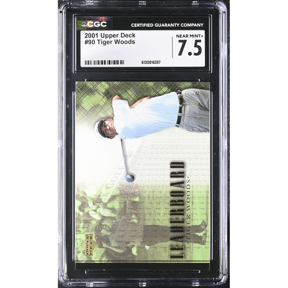 Tiger Woods 2001 Upper Deck #90 (CGC 7.5) at PristineAuction.com