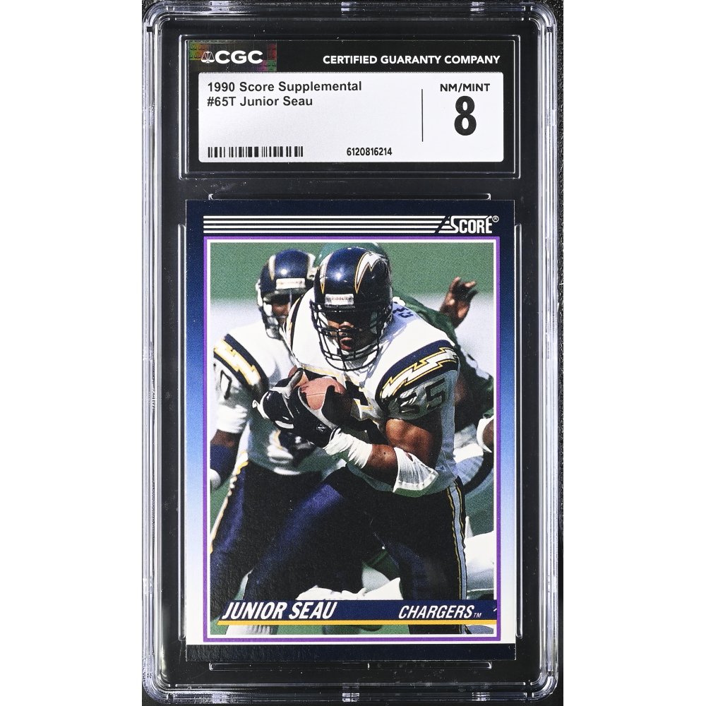 Junior Seau 1990 Score Supplemental #65T (CGC 8) at PristineAuction.com