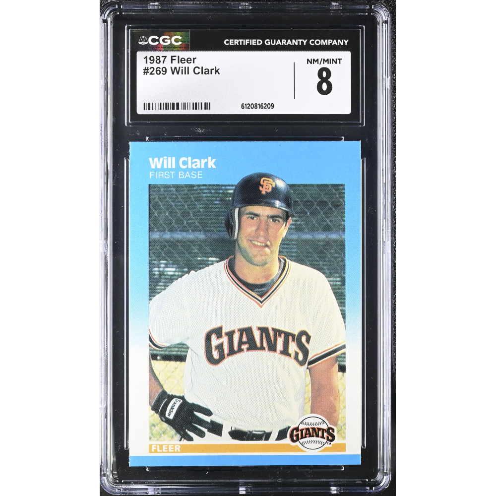 Will Clark 1987 Fleer #269 (CGC 8) at PristineAuction.com