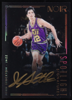 John Stockton 2017-18 Panini Noir Vertical Spotlight Signatures #24 #046/125 at PristineAuction.com