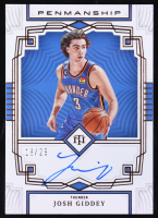 Josh Giddey 2022-23 Panini National Treasures Penmanship Autographs Bronze #24 #18/25 at PristineAuction.com
