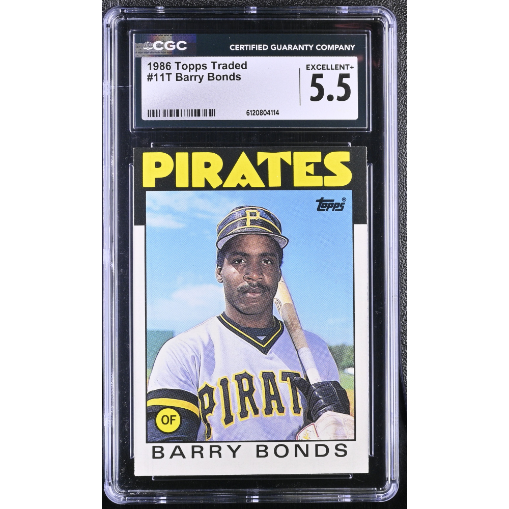 Barry Bonds 1986 Topps Traded #11T (CGC 5.5) at PristineAuction.com