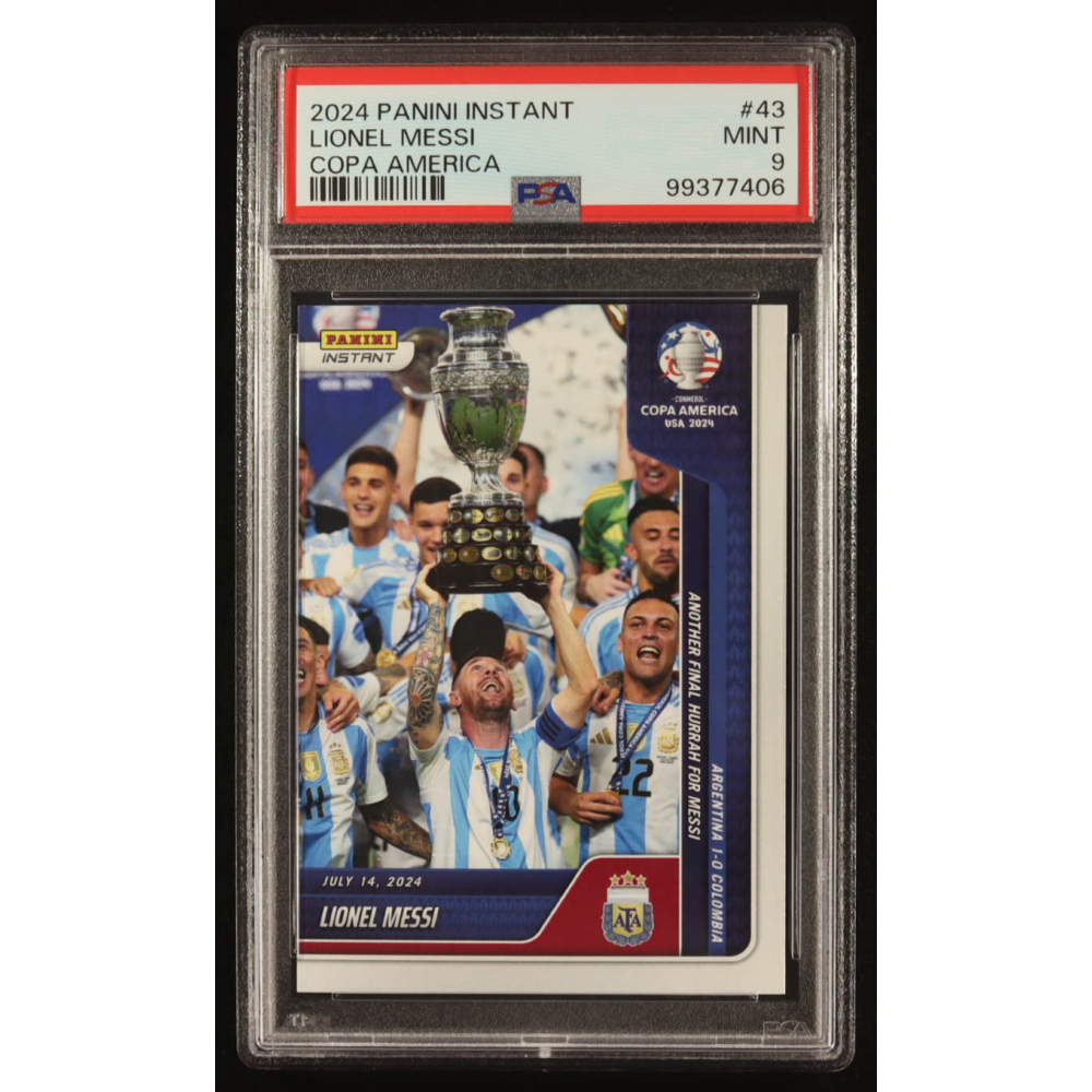 Lionel Messi 2024 Panini Instant Copa America #43 (PSA 9) at PristineAuction.com