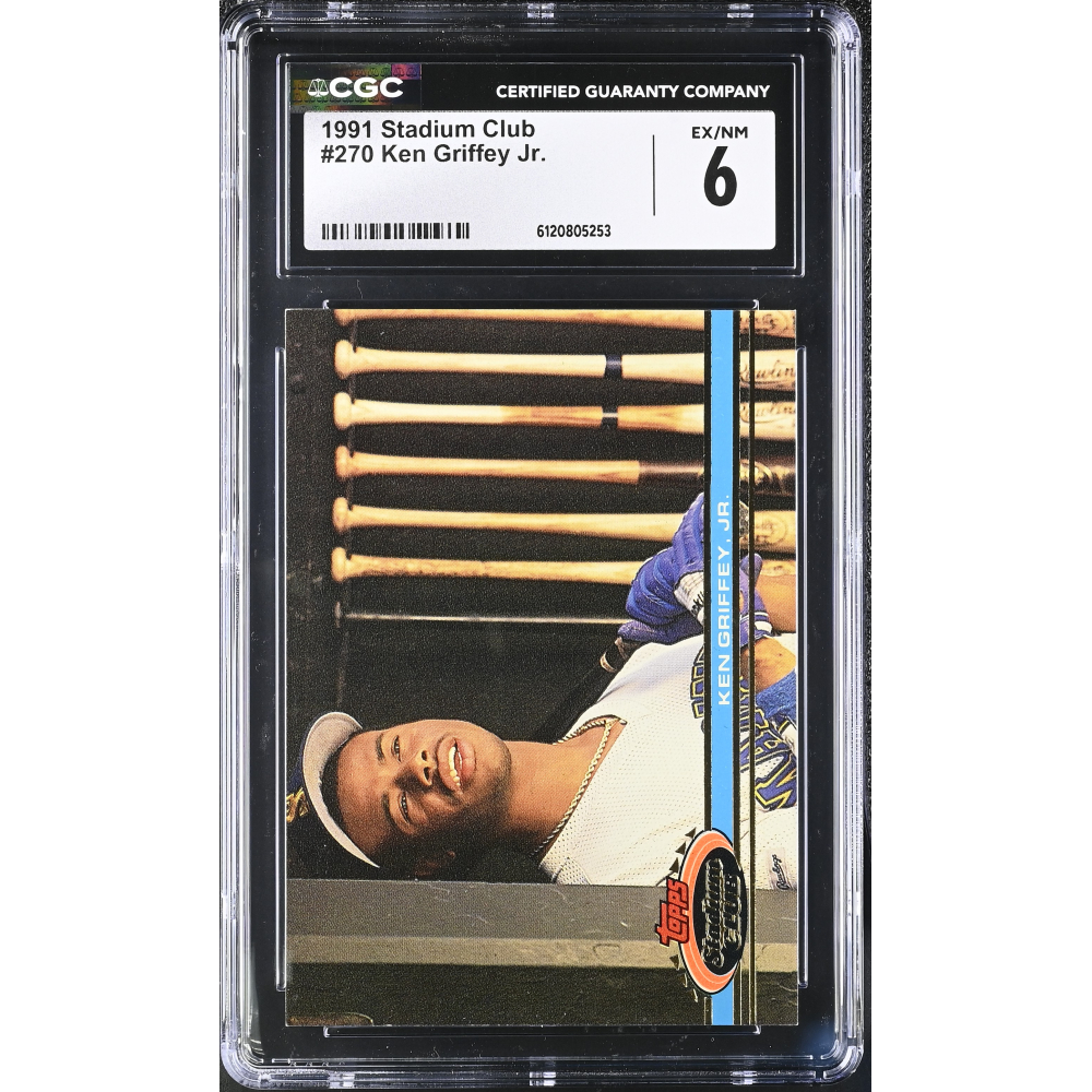 Ken Griffey Jr. 1991 Stadium Club #270 (CGC 6) at PristineAuction.com