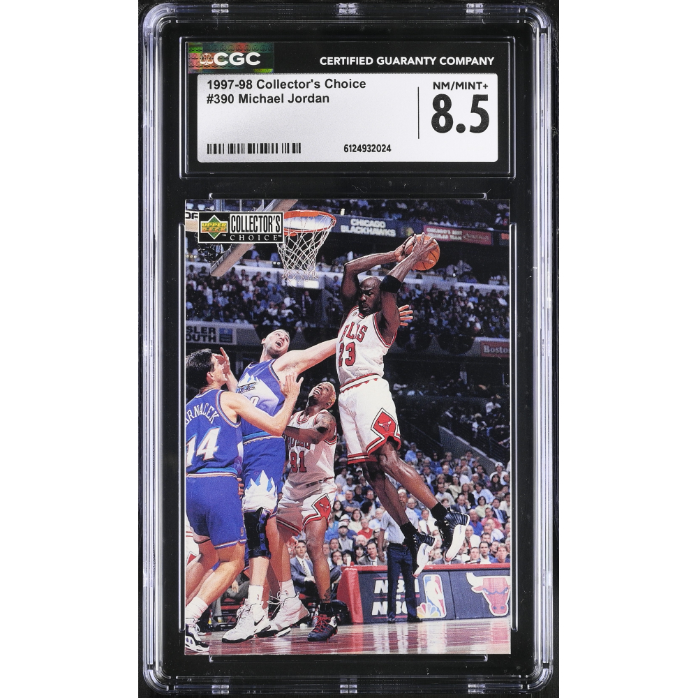 Michael Jordan 1997-98 Collector's Choice MM #390 (CGC 8.5) at PristineAuction.com