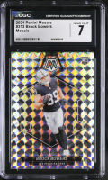 Brock Bowers 2024 Panini Mosaic Mosaic #313 (CGC 7) at PristineAuction.com