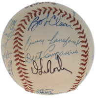 1979 Angels Logo Baseball Signed by (18) with Don Aase, Tom Donohue, Joe Rudi, Rick Botting (JSA) at PristineAuction.com