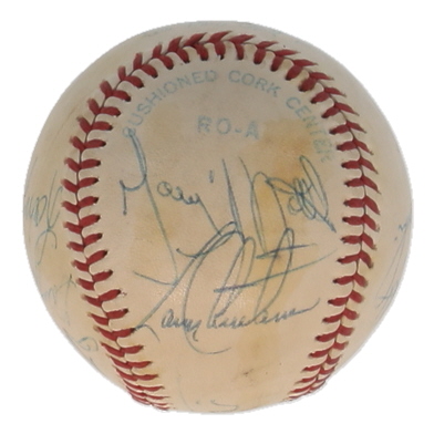 1981 Phillies et Al. OAL Baseball Signed by (9) with Joe Frazier, Mike Schmidt, Tug McGraw, Tim McCarver (JSA) at PristineAuction.com 1981 Phillies et Al. OAL Baseball Signed by (9) with Joe Frazier, Mike Schmidt, Tug McGraw, Tim McCarver (JSA) at PristineAuction.com